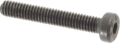Value Collection - M4x0.70 Metric Coarse Hex Socket Drive, Low Socket Cap Screw - Grade 10.9 Alloy Steel, Black Oxide Finish, Partially Threaded, 25mm Length Under Head - USA Tool & Supply