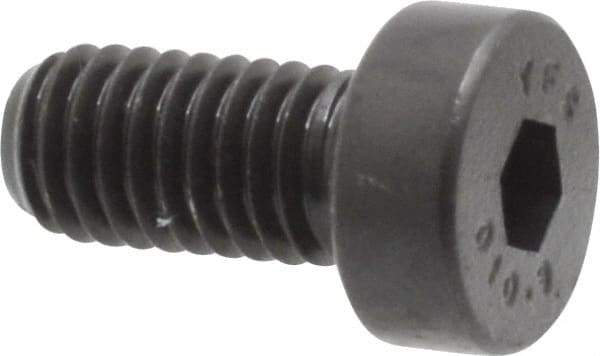 Value Collection - M5x0.80 Metric Coarse Hex Socket Drive, Low Socket Cap Screw - Grade 10.9 Alloy Steel, Black Oxide Finish, Fully Threaded, 10mm Length Under Head - USA Tool & Supply