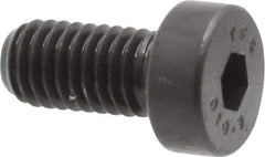 Value Collection - M5x0.80 Metric Coarse Hex Socket Drive, Low Socket Cap Screw - Grade 10.9 Alloy Steel, Black Oxide Finish, Fully Threaded, 10mm Length Under Head - USA Tool & Supply