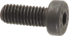 Value Collection - M5x0.80 Metric Coarse Hex Socket Drive, Low Socket Cap Screw - Grade 10.9 Alloy Steel, Black Oxide Finish, Fully Threaded, 12mm Length Under Head - USA Tool & Supply