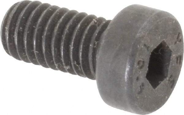 Value Collection - M6x1.00 Metric Coarse Hex Socket Drive, Low Socket Cap Screw - Grade 10.9 Alloy Steel, Black Oxide Finish, Fully Threaded, 12mm Length Under Head - USA Tool & Supply