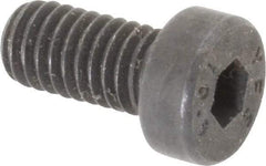Value Collection - M6x1.00 Metric Coarse Hex Socket Drive, Low Socket Cap Screw - Grade 10.9 Alloy Steel, Black Oxide Finish, Fully Threaded, 12mm Length Under Head - USA Tool & Supply
