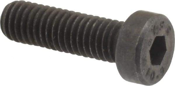 Value Collection - M6x1.00 Metric Coarse Hex Socket Drive, Low Socket Cap Screw - Grade 10.9 Alloy Steel, Black Oxide Finish, Fully Threaded, 20mm Length Under Head - USA Tool & Supply