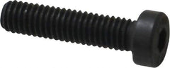 Value Collection - M6x1.00 Metric Coarse Hex Socket Drive, Low Socket Cap Screw - Grade 10.9 Alloy Steel, Black Oxide Finish, Fully Threaded, 25mm Length Under Head - USA Tool & Supply