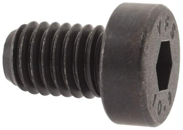Value Collection - M8x1.25 Metric Coarse Hex Socket Drive, Low Socket Cap Screw - Grade 10.9 Alloy Steel, Black Oxide Finish, Fully Threaded, 12mm Length Under Head - USA Tool & Supply