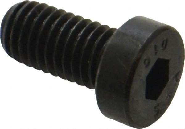 Value Collection - M8x1.25 Metric Coarse Hex Socket Drive, Low Socket Cap Screw - Grade 10.9 Alloy Steel, Black Oxide Finish, Fully Threaded, 16mm Length Under Head - USA Tool & Supply