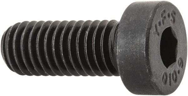 Value Collection - M8x1.25 Metric Coarse Hex Socket Drive, Low Socket Cap Screw - Grade 10.9 Alloy Steel, Black Oxide Finish, Fully Threaded, 20mm Length Under Head - USA Tool & Supply