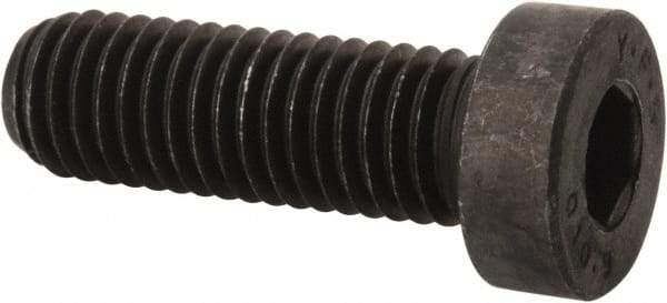 Value Collection - M10x1.50 Metric Coarse Hex Socket Drive, Low Socket Cap Screw - Grade 10.9 Alloy Steel, Black Oxide Finish, Fully Threaded, 30mm Length Under Head - USA Tool & Supply