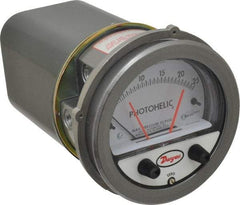 Dwyer - 25 Max psi, 2% Accuracy, NPT Thread Photohelic Pressure Switch - 1/8 Inch Thread, 25 Inch Water Column, 120°F Max - USA Tool & Supply