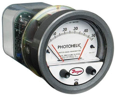 Dwyer - 25 Max psi, 2% Accuracy, NPT Thread Photohelic Pressure Switch - 1/8 Inch Thread, 1 Inch Water Column, 120°F Max - USA Tool & Supply