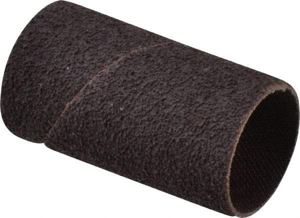 Made in USA - 50 Grit Aluminum Oxide Coated Spiral Band - 1" Diam x 2" Wide, Coarse Grade - USA Tool & Supply