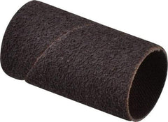 Made in USA - 50 Grit Aluminum Oxide Coated Spiral Band - 1" Diam x 2" Wide, Coarse Grade - USA Tool & Supply