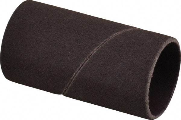 Made in USA - 120 Grit Aluminum Oxide Coated Spiral Band - 1" Diam x 2" Wide, Fine Grade - USA Tool & Supply
