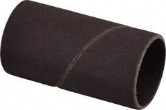 Made in USA - 120 Grit Aluminum Oxide Coated Spiral Band - 1" Diam x 2" Wide, Fine Grade - USA Tool & Supply