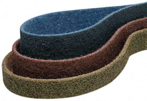 Superior Abrasives - 3" Wide x 132" OAL, Aluminum Oxide Abrasive Belt - Aluminum Oxide, Coarse, Nonwoven - USA Tool & Supply