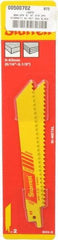 Starrett - 6" Long x 3/4" Thick, Bi-Metal Reciprocating Saw Blade - Straight Profile, 6 TPI, Toothed Edge, Universal Shank - USA Tool & Supply