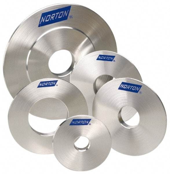 Norton - Reducing Bushing for Convolute Deburring Wheels - Compatible with 16" Diam x 10" Hole Deburring Wheels, Reduces Brushings to 1-1/4" Arbor Size - USA Tool & Supply