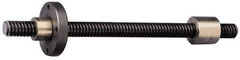 Keystone Threaded Products - TR16x4.0 Acme, 2m Long, Alloy Steel Trapezoidal Roll Metric Threaded Rod - Black Oxide Finish, Right Hand Thread - USA Tool & Supply