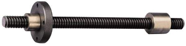 Keystone Threaded Products - TR10x3.0 Acme, 2m Long, Alloy Steel Trapezoidal Roll Metric Threaded Rod - Black Oxide Finish, Right Hand Thread - USA Tool & Supply