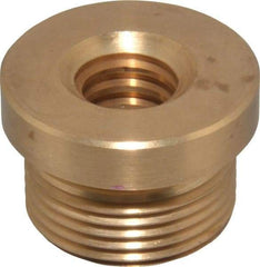 Keystone Threaded Products - 1.12" Long, 3/4" High, 1/2" Thread Length, Bronze, Right Hand, Round, Precision Acme Nut - 0.937-16 Thread Size, 2C Class of Fit - USA Tool & Supply