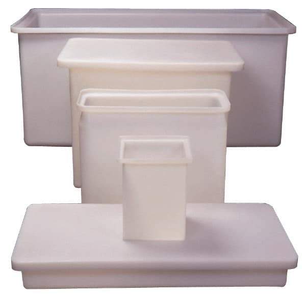 Made in USA - 18 Gallon Rectangular Plastic Tank - 30" High x 12" Diam - USA Tool & Supply