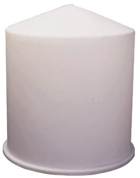 Made in USA - 250 Gallon Conical Bottom Plastic Open Top Tank - 46" High x 43" Diam - USA Tool & Supply