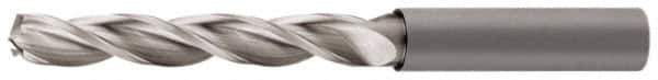 Walter-Titex - 5.55mm 130° Solid Carbide Jobber Drill - Bright Finish, Right Hand Cut, Spiral Flute, Straight Shank, 3.23" OAL, Standard Point - USA Tool & Supply