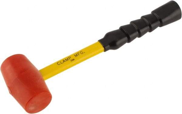 No-Mar - 1-3/8 Lb Head 2-1/16" Face Urethane Hammer - Fiberglass Handle - USA Tool & Supply