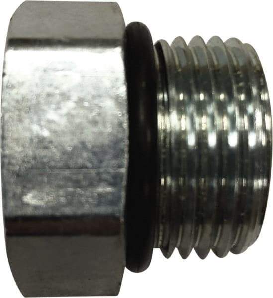 Parker - 2-1/2 Male Thread, Steel Industrial Pipe Hex Head Plug - Male SAE-ORB, 2,000 psi - USA Tool & Supply