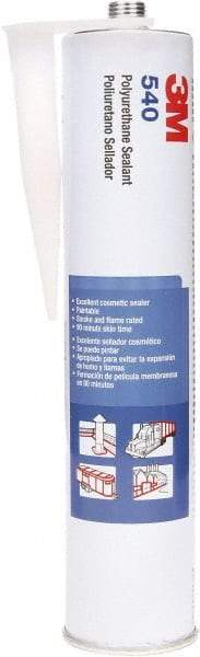 3M - 10.5 oz Cartridge Gray Polyurethane Sealant - -40 to 194°F Operating Temp, 1 hr Tack Free Dry Time, 24 hr Full Cure Time, Series 540 - USA Tool & Supply