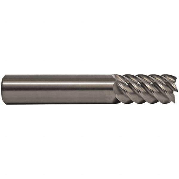M.A. Ford - 9/16", 1-1/8" LOC, 9/16" Shank Diam, 3-1/2" OAL, 6 Flute, Solid Carbide Square End Mill - Single End, ALtima Finish, Spiral Flute, 53° Helix, Right Hand Cut, Right Hand Flute - USA Tool & Supply