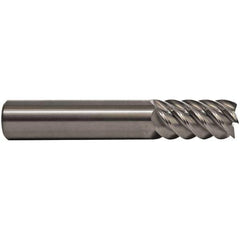 M.A. Ford - 9/16", 1-1/8" LOC, 9/16" Shank Diam, 3-1/2" OAL, 6 Flute, Solid Carbide Square End Mill - Single End, ALtima Finish, Spiral Flute, 53° Helix, Right Hand Cut, Right Hand Flute - USA Tool & Supply