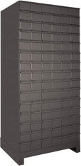 Durham - 90 Drawer, Small Parts Steel Storage Cabinet - 14" Deep x 35" Wide x 63" High - USA Tool & Supply