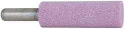 Grier Abrasives - 1" Head Diam x 3" Thickness, W224, Cylinder End, Aluminum Oxide Mounted Point - Pink, Medium Grade, 60 Grit, 15,000 RPM - USA Tool & Supply