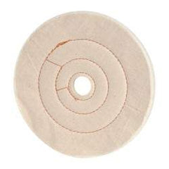 Dico - 8" Diam x 1/2" Thick Unmounted Buffing Wheel - Cushion Sewn, 1" Arbor Hole, Medium Density - USA Tool & Supply