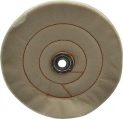 Dico - 8" Diam x 3/4" Thick Unmounted Buffing Wheel - Cushion Sewn, 1/2" Arbor Hole, Medium Density - USA Tool & Supply