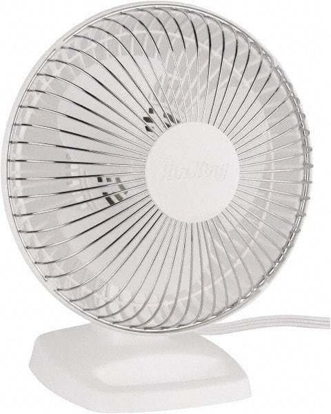 Air King - 6" Blade, 191 Max CFM, Desk Fan - 0.19/0.14 Amps, 120 Volts, 2 Speed - USA Tool & Supply