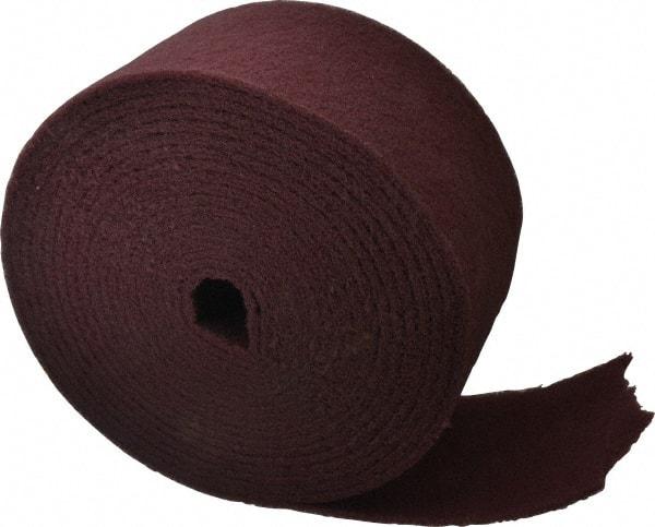 Superior Abrasives - 30' Long x 6" Wide Nonwoven Roll - Very Fine Grade, Red, Aluminum Oxide - USA Tool & Supply