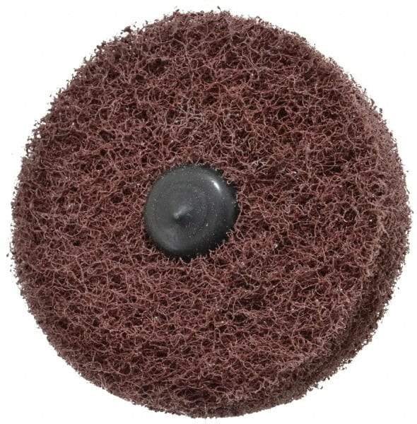 Standard Abrasives - 3" Diam, Medium Mounted Scrubber Buffing Wheel - 2 Ply, Medium Grade, 1/4" Shank Diam, 8,000 RPM - USA Tool & Supply