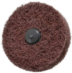 Standard Abrasives - 3" Diam, Medium Mounted Scrubber Buffing Wheel - 2 Ply, Medium Grade, 1/4" Shank Diam, 8,000 RPM - USA Tool & Supply