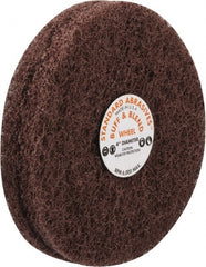 Standard Abrasives - 4" Diam, Medium Mounted Scrubber Buffing Wheel - Exact Industrial Supply