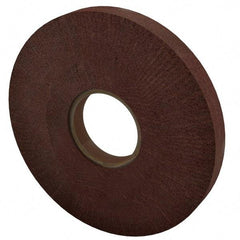 Made in USA - 8" Diam 220 Grit Aluminum Oxide Unmounted Flap Wheel - 3" Hole, 1" Wide, Density 7, Nonwoven, Grade Very Fine, 3,200 Max RPM - USA Tool & Supply