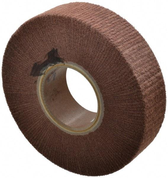 Made in USA - 8" Diam 220 Grit Aluminum Oxide Unmounted Flap Wheel - 3" Hole, 2" Wide, Density 7, Nonwoven, Grade Very Fine, 3,200 Max RPM - USA Tool & Supply
