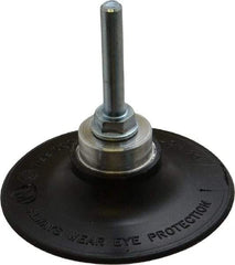 Standard Abrasives - 3" Diam Quick-Change Type S Disc Backing Pad - 1/4" Shank Diam, Medium Density, 20,000 RPM, SocAtt Compatible - USA Tool & Supply