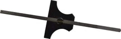Value Collection - 0 to 6 Inch Rule Measurement Range, 15 to 45° Angle Measurement Range, Steel Depth and Angle Gage - 45° Angle Graduation, 1/32 Inch Rule Graduation - USA Tool & Supply