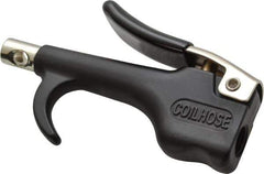 Coilhose Pneumatics - Safety Nickel Tipped Thumb Lever Blow Gun - 1/4 NPT, Zinc - USA Tool & Supply