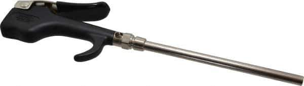 Coilhose Pneumatics - Safety Extension Tube Thumb Lever Blow Gun - 1/4 NPT, 6" Tube Length, Zinc - USA Tool & Supply