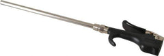 Coilhose Pneumatics - Safety Extension Tube Thumb Lever Blow Gun - 1/4 NPT, 8" Tube Length, Zinc - USA Tool & Supply