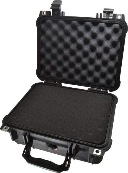 Pelican Products, Inc. - 11-5/8" Wide x 6" High, Clamshell Hard Case - Black, Structural Resin - USA Tool & Supply