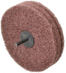 Standard Abrasives - 5" Diam, Medium Mounted Scrubber Buffing Wheel - USA Tool & Supply